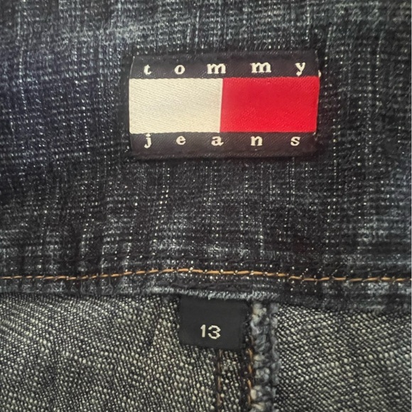 Tommy Hilfiger Vintage Y2K Low Rise Jeans with Built in Belt Detail sz S/M - Picture 5 of 9